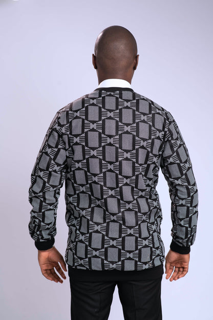 Tutu Men's African Print Bomber Jacket