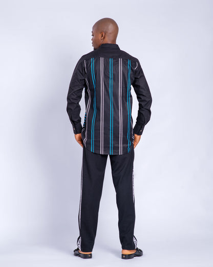 Sami Men's African Print Shirt