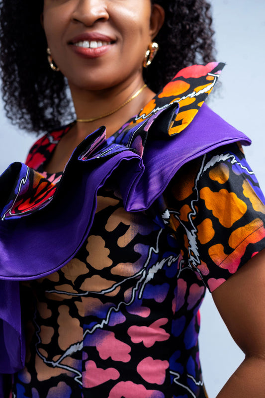 Nadia Women's African Print Dress