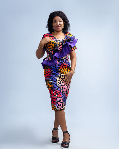 Nadia Women's African Print Dress