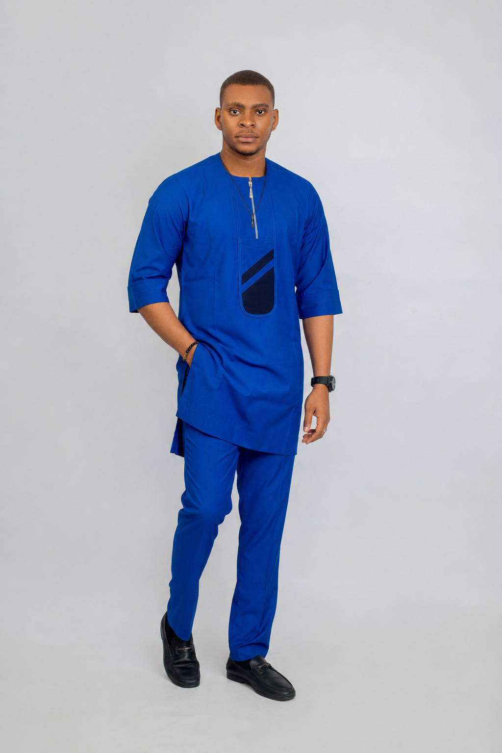 Odogwu Men’s Dashiki Set – Royal Blue