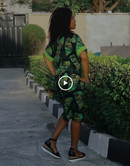 Okwu Women's African Print Dress (Mix and Match Ankara)