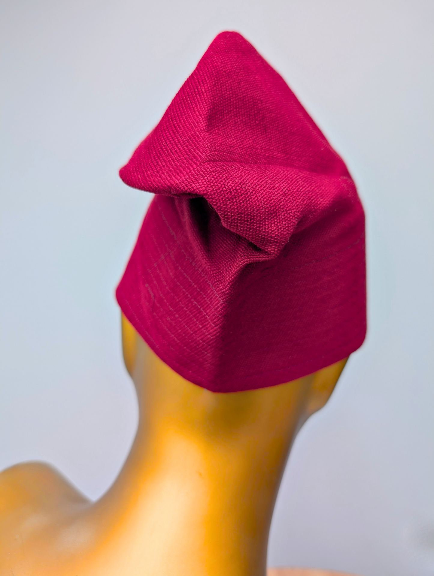 Adeyemi Aso Oke African Cap – Wine (Fila Hat)